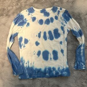 Crewcuts Blue and White Long Sleeve Tee